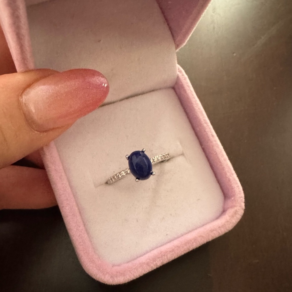 Sterling silver 925 Lapis stone ring